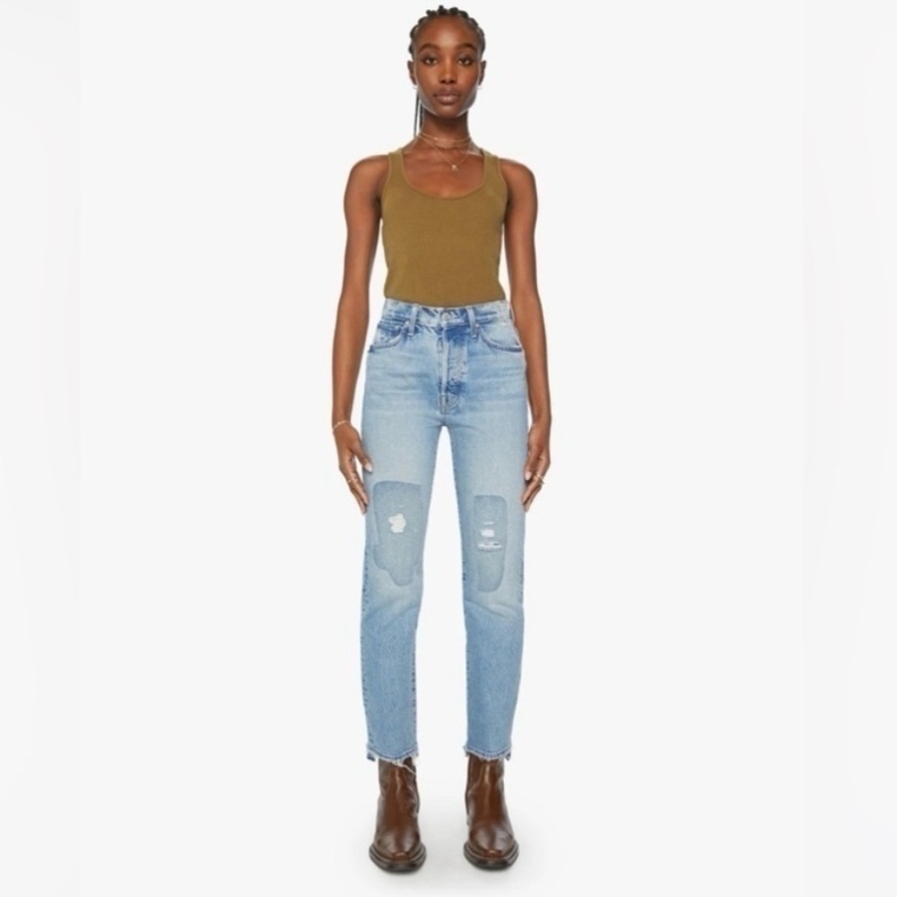 NEW Mother High Waisted Hiker Hover Chew Jeans Ain’t My First Rodeo